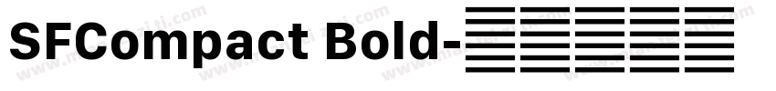 SFCompact Bold字体转换